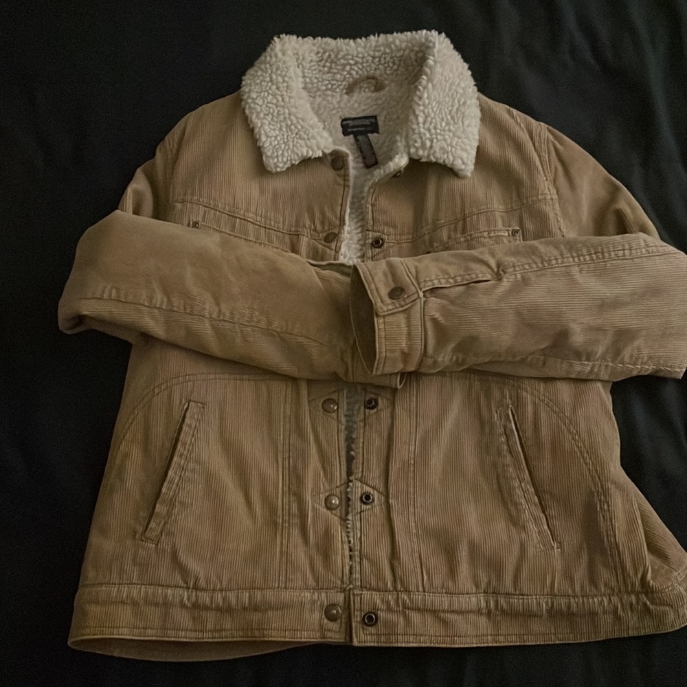 Corduroy Jacket with Borg Collar
